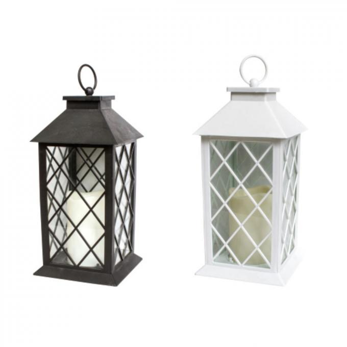 Solar Lantern LED Solar Lights Outdoor, Hanging Lanterns Solar Powered with Handle, Waterproof Flickering Flameless Candle Mission Lights for Table Garden Patio
