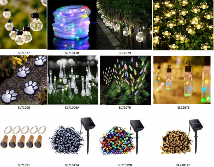 Outdoor String Lights 8 Modes Solar Rope Lights White Color 20m Waterproof 200LED for Indoor Outdoor Garden Party