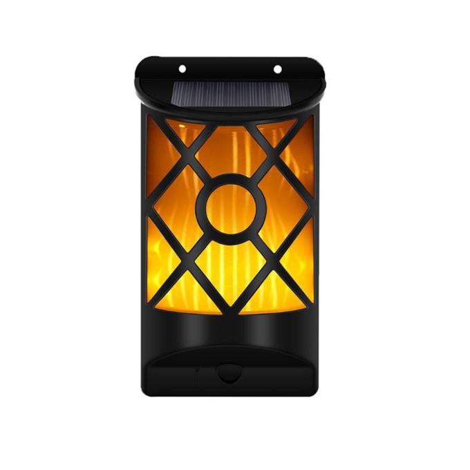 Solar Powered LED Burning Flicker Flame Fire Light Oudoor Garden Wall Lamp Ningbo Factory Walmart Vendor for Holiday Gift