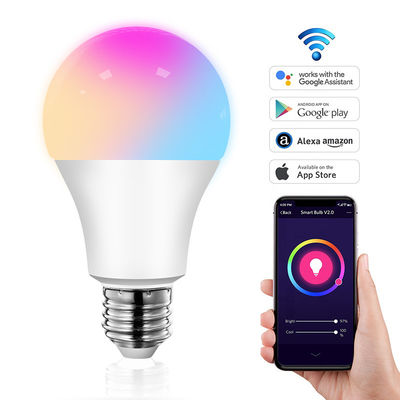 810lm 9W Smart LED Light Bulb E27 Bluetooth Color Changing Dimming