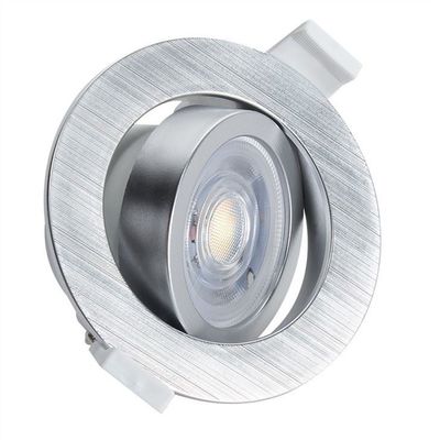 IP54 7W CCT Changeable Downlight PBT Aluminum Silver SMD2835