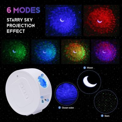 15.2cm 7.4cm Water Wave LED Projector Light 100V Moon Star Night Light